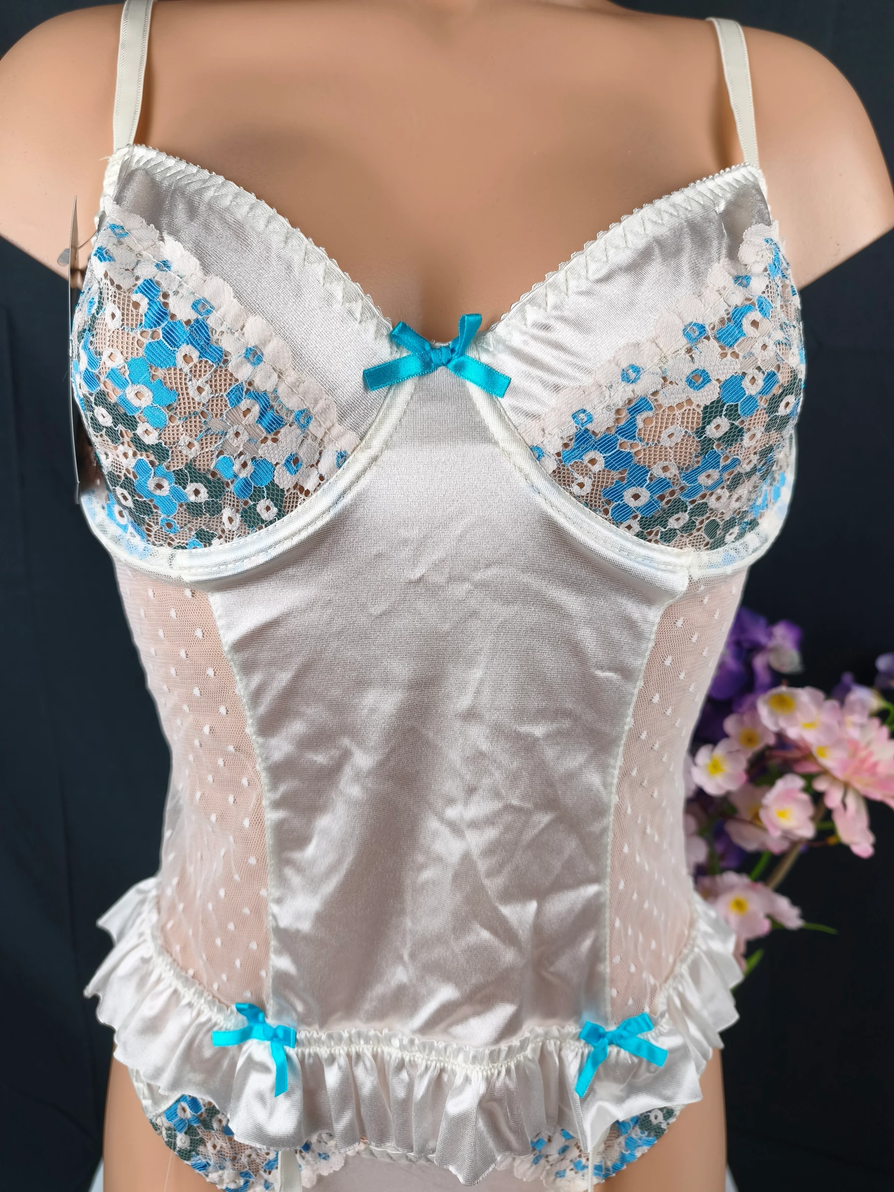 Ensemble de lencería de 2 piezas de satén de la marca Passion - Nuevo Talla L/XL - 40/42 – photo 18